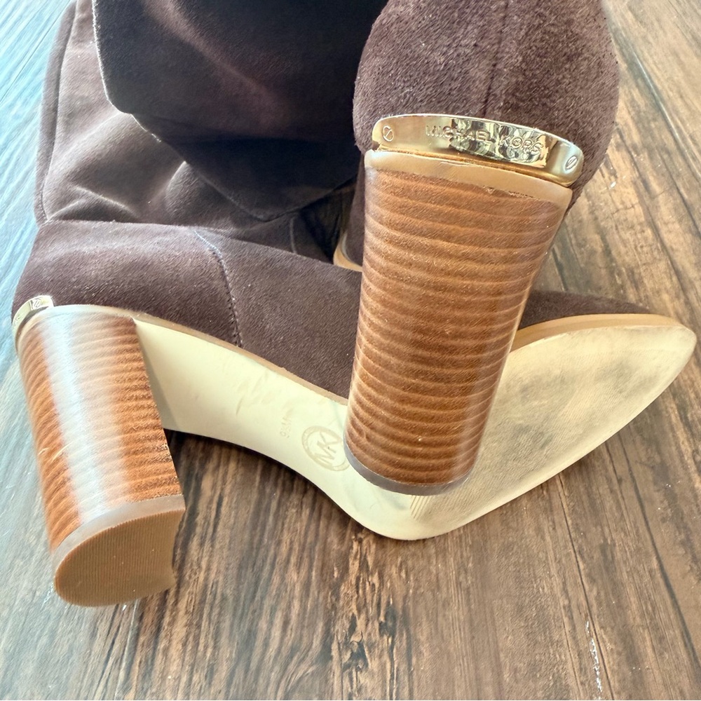 Michael Kors Brown Heeled Boots - Picture 3 of 6